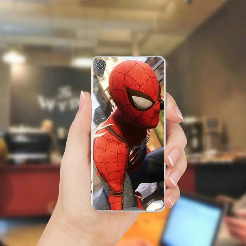 Прозрачный чехол для телефона sony Xperia Z Z1 Z2 Z3 Z4 Z5 компактный M2 M4 M5 T3 XA E3 E5 c4 C5 комиксов