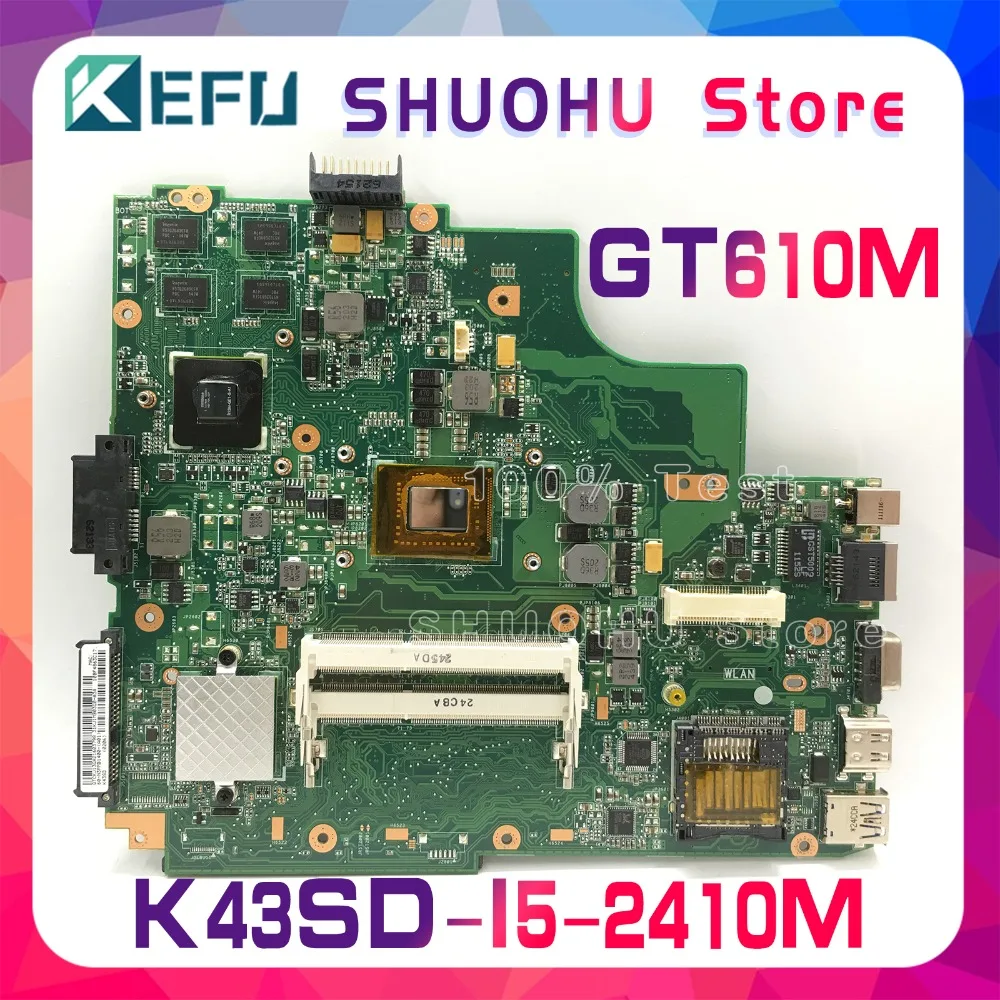 KEFU для ASUS K43SD A43S REV5.0 GT610M HM65 материнская плата ноутбука протестированная на 100%