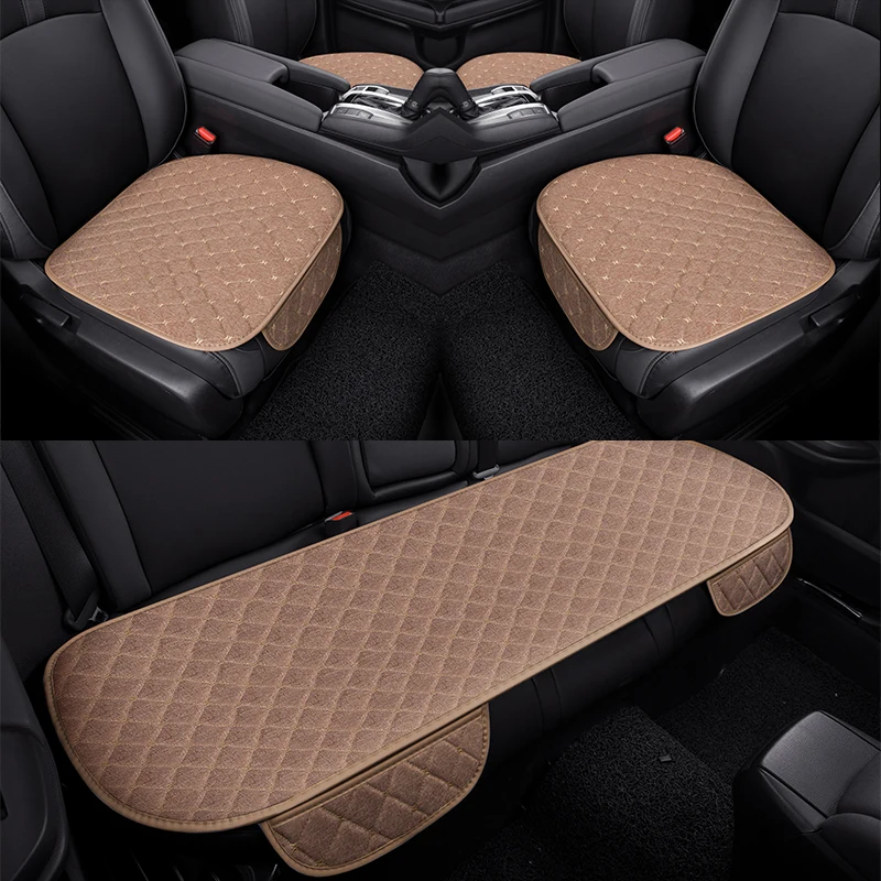 

Flax Car Seat Cover Cushion Universal Auto Soft Seats Cushions Automobile In Cars Chair Covers Protector Accessories