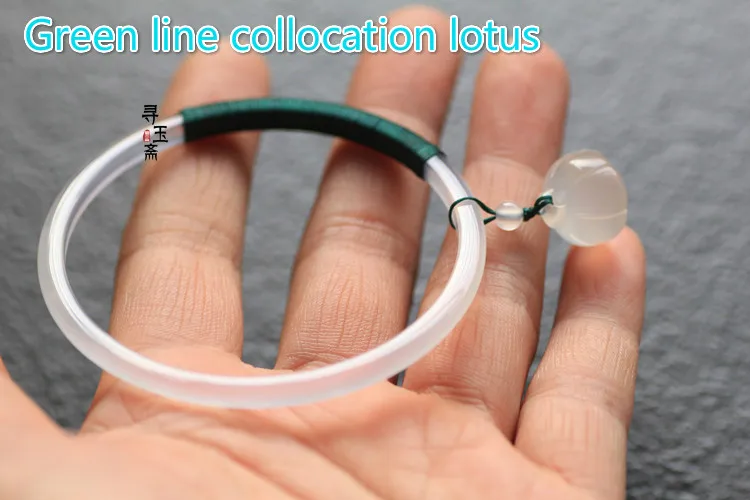 Высококачественный халцедон женский стиль чисто ручное плетение тонкий белый