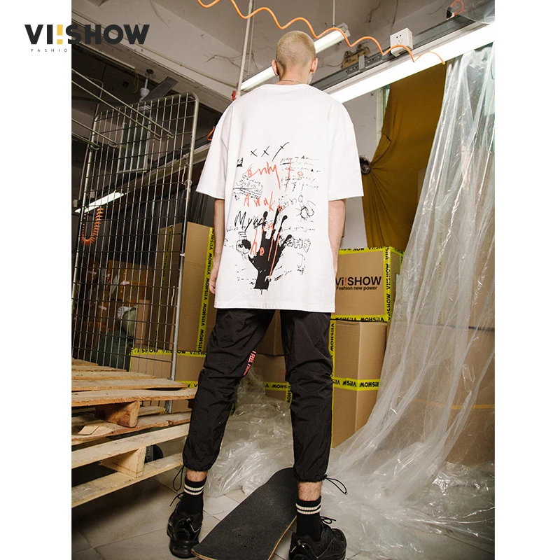 VIISHOW/Новинка 2018 года брендовая летняя футболка для мужчин топы футболки