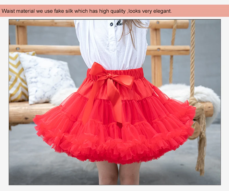 Fashion Fluffy Chiffon Teenage Girl Adualt Women Pettiskirts tutu Baby Girls Skirts Princess skirt dance wear Party clothes