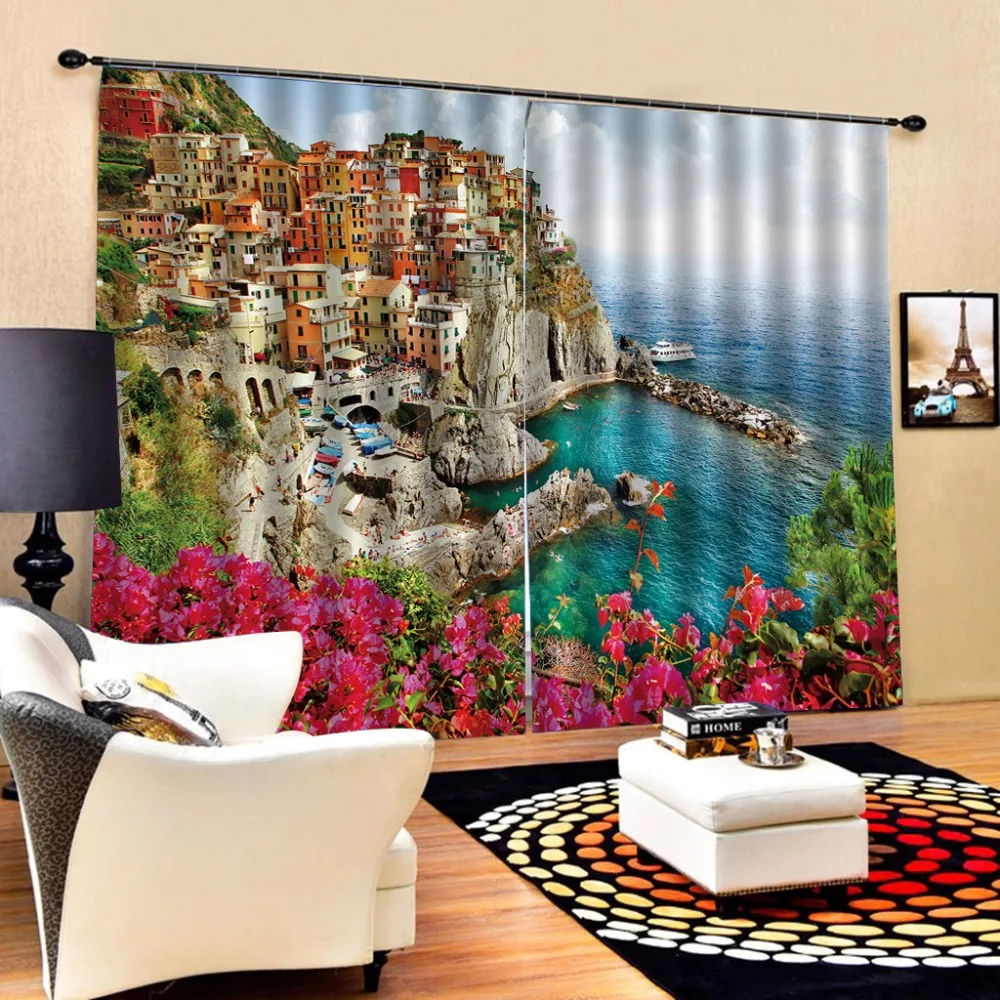 Европейские 3d-занавески с изображением ангела занавески для гостиной спальни