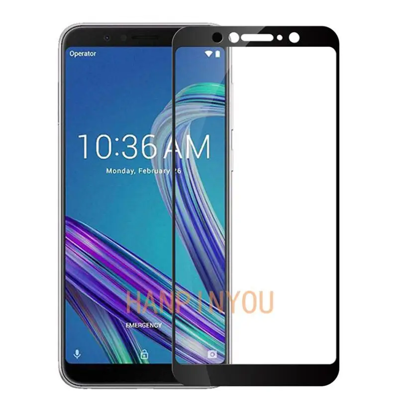 Закаленное стекло для Asus Zenfone Max Pro (M1) ZB601KL ZB602KL твердость 9H 2.5D полное покрытие |