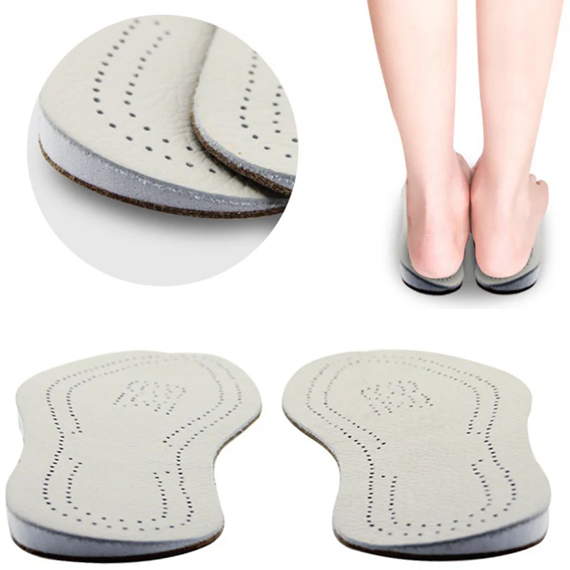 Ортопедические кожаные стельки Новое поступление X образная коррекция осанки