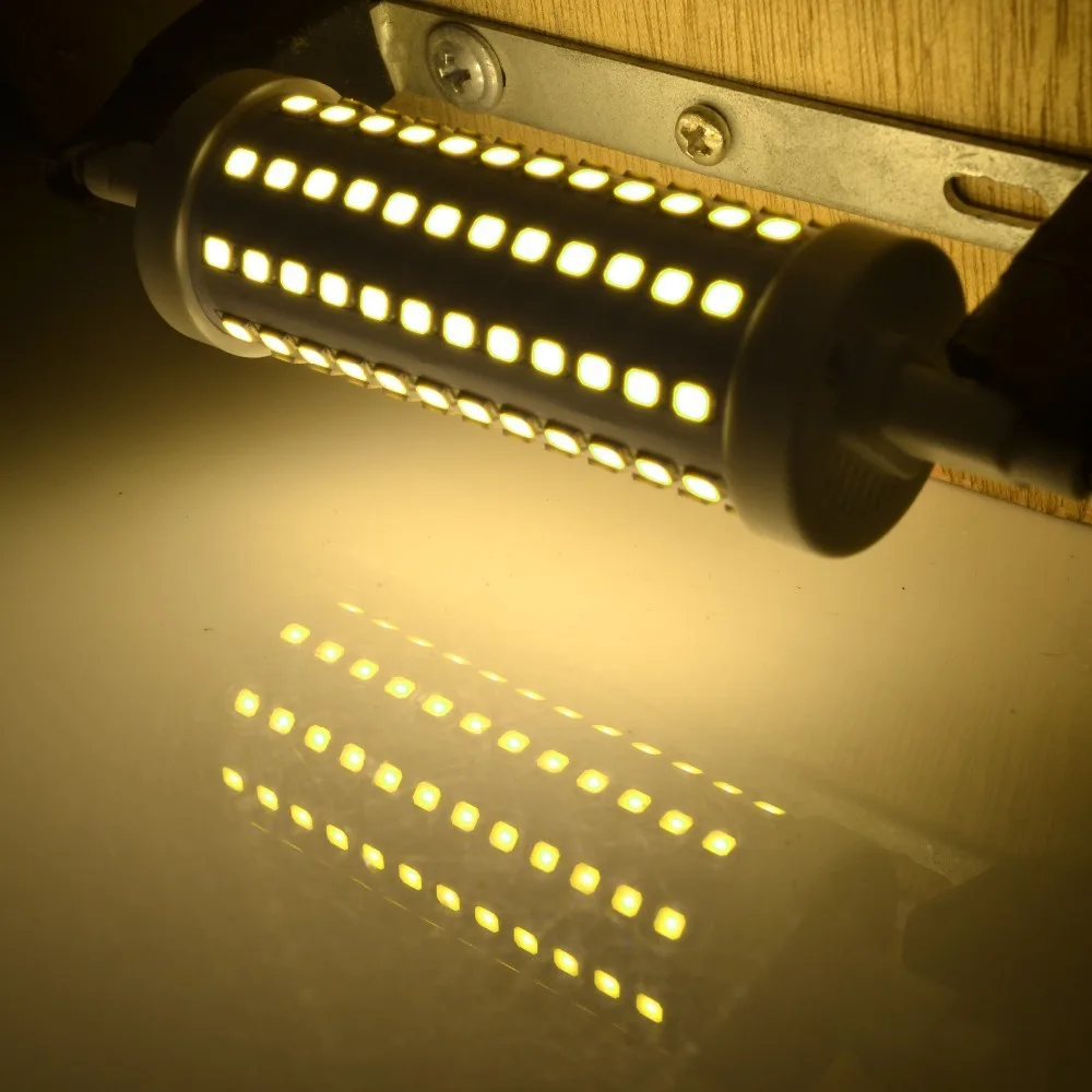 Bombillas Dimmable R7S светодиодный светильник 78 мм 118 SMD 2835 85 265 в прожекторные лампы