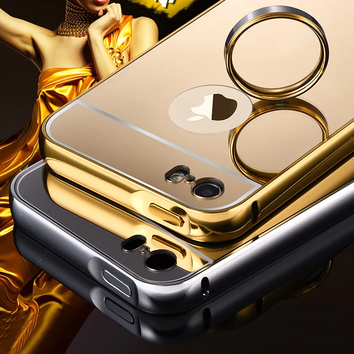 Новая Мода Зеркало Алюминий Металлический Корпус Для Apple Iphone 5 5s 5G Кожи Shell Крышка