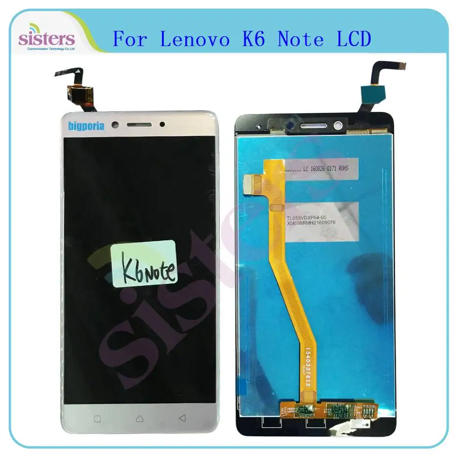 ЖК-дисплей для Lenovo K6 Note с сенсорным экраном дигитайзер K53a48 в сборе сенсорный