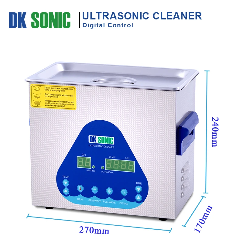 Цифровой DK SONIC 3.2L Ультра звуковой пистолет Очиститель Degas нагрев нержавеющая