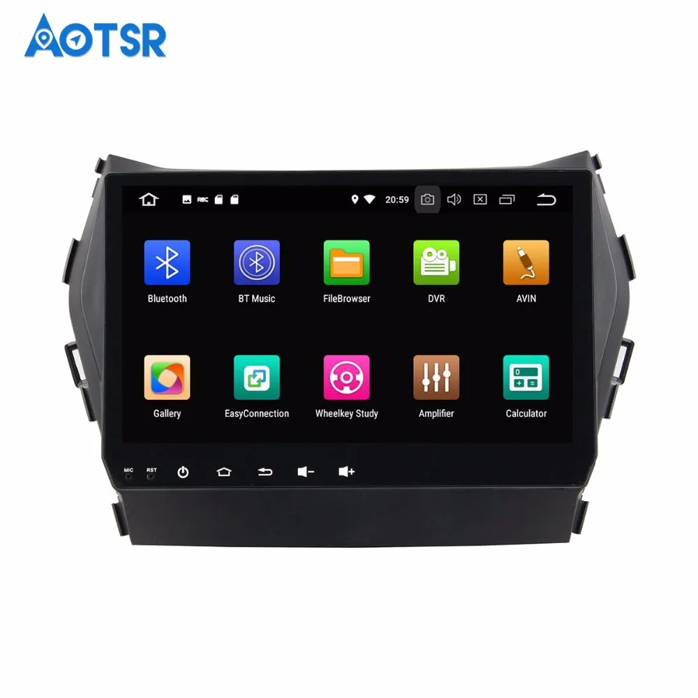 9 дюймов Android 7 1 8 0 Автомобильный GPS навигатор мультимедийный для Hyundai Santa Fe IX45 2013 2014