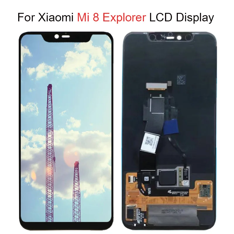 Супер Amoled ЖК-экран для Xiaomi mi 8 lcd mi 8 Explorer дисплей дигитайзер сборка сенсорный экран для Xiaomi mi 8 lcd mi 8 SE lcd