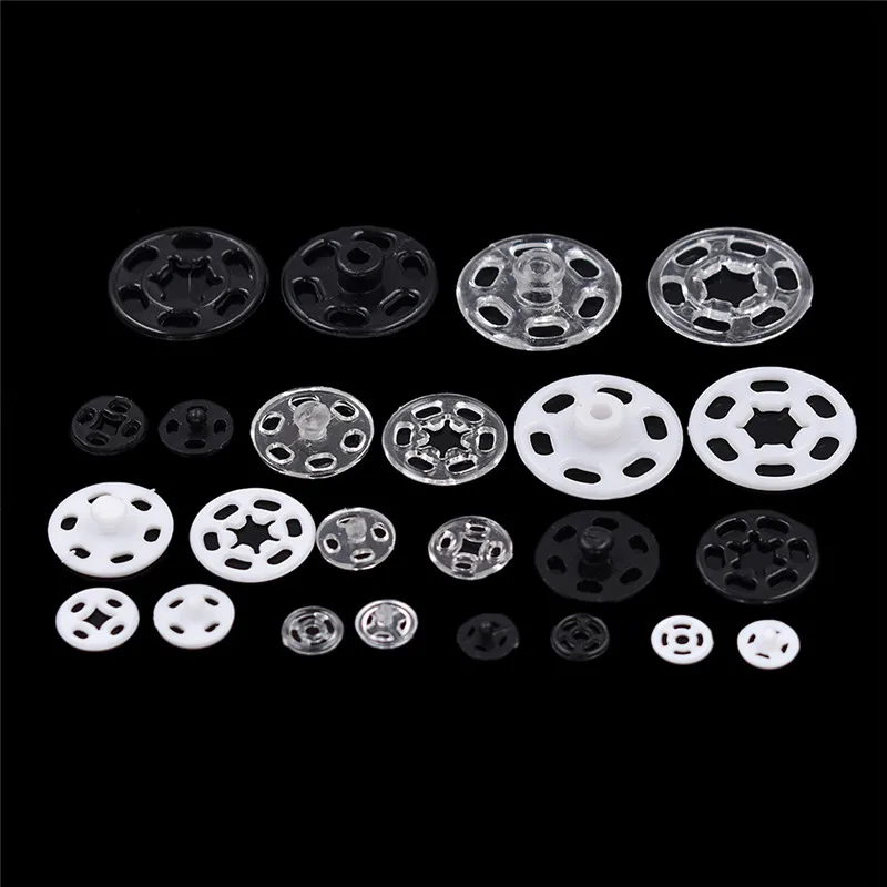 100 шт. невидимые пластиковые кнопки прозрачные для предметов одежды DIY аксессуары