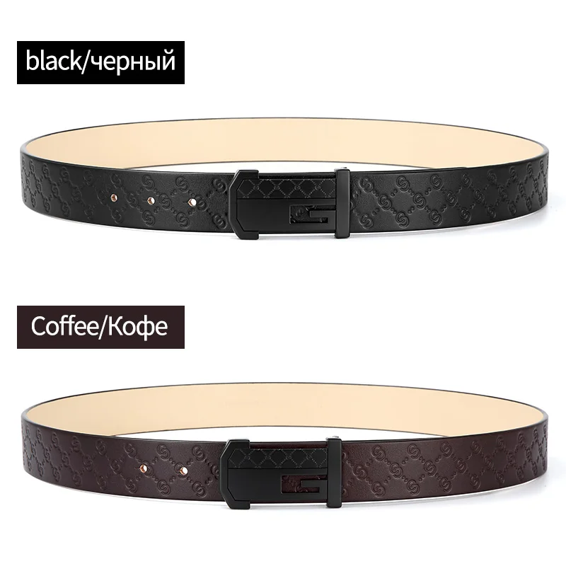 GUIBO качественные мужские ремни из натуральной коровьей кожи люксовый бренд для