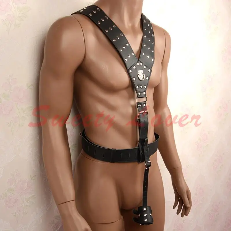 Черная женская секс фетиш бондаж удерживающая Мужская портупея с кольцом на член