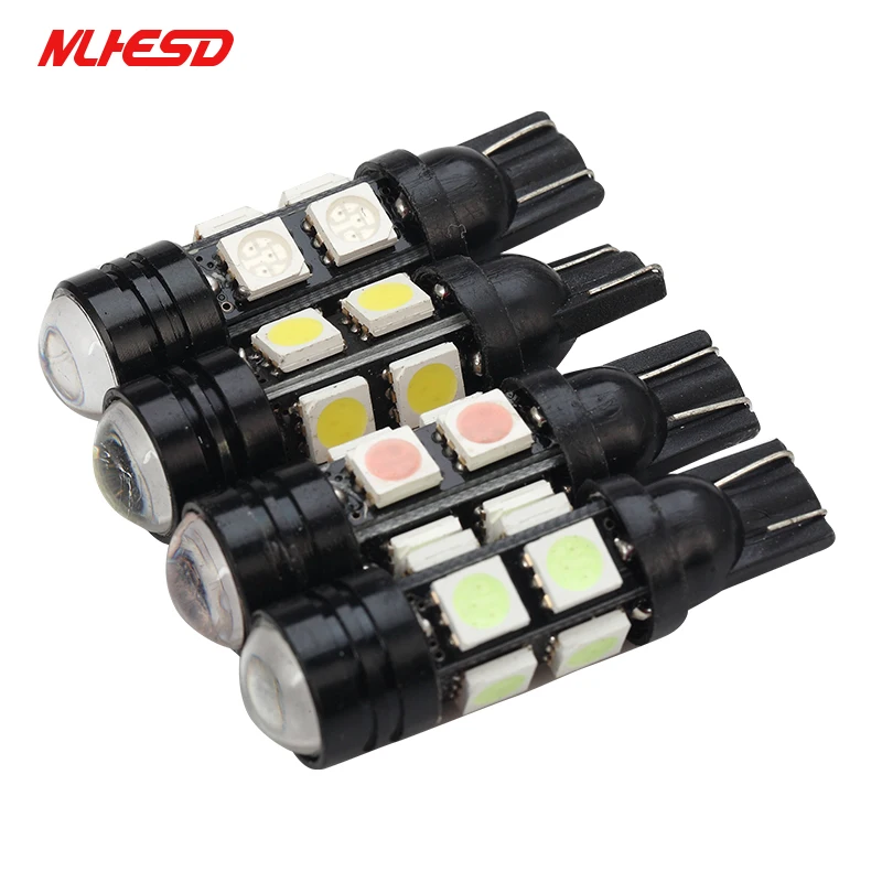 

2PCS Quality T10 8SMD 5050 W5W 194 168 8 Smd LED Bulb 8Led Lamp Xenon White Parking License Plate Light Car Auto Wedge Side