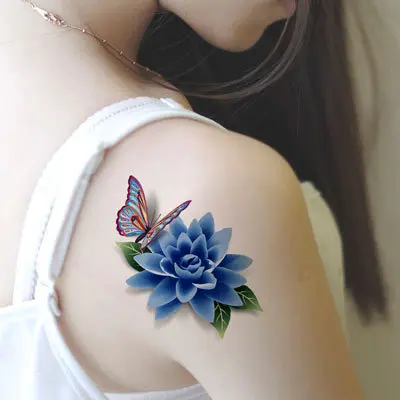 2015 новое поступление Rose Tattoo одноразовые водонепроницаемый 3 D женщины розы тату