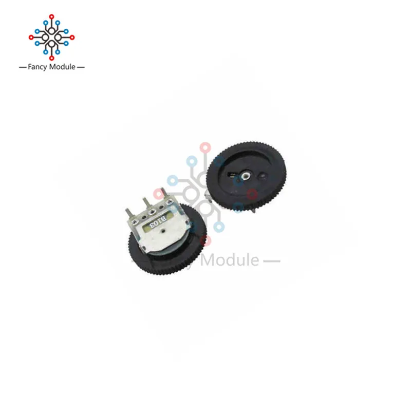 10 шт. B103 10K Ohm 3 контактный одиночный линейный циферблат колеса потенциометра 16 мм x