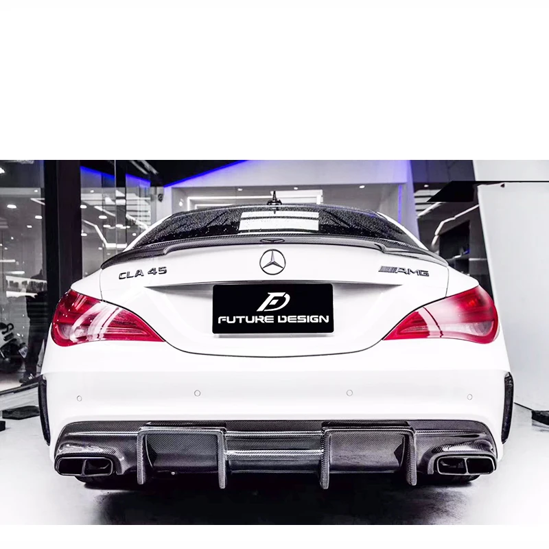 Задний диффузор для Mercedes Cla Class W117 CLA220 200 260 CLA45 с 4 выпускными