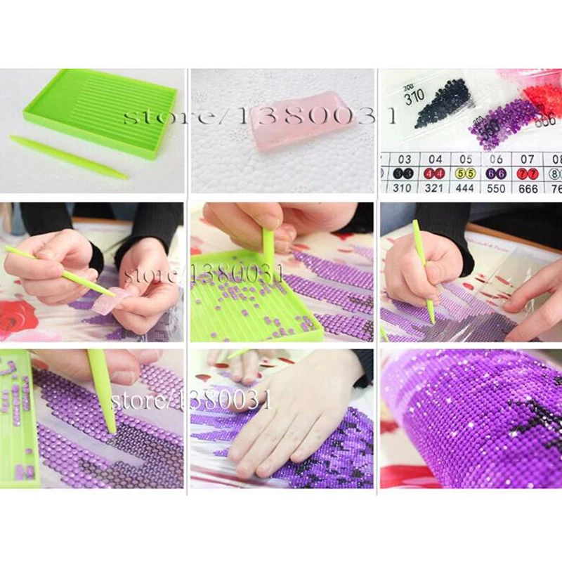 DIY Алмазная картина крестиком Настенный декор большая акула Полный Круглый