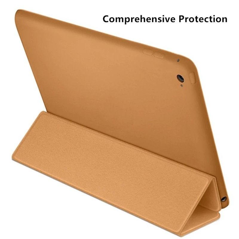 LoliHippo PU кожаный чехол для iPad 7 9 mini 1 2 3 4 силиконовая Мягкая задняя крышка Trifold