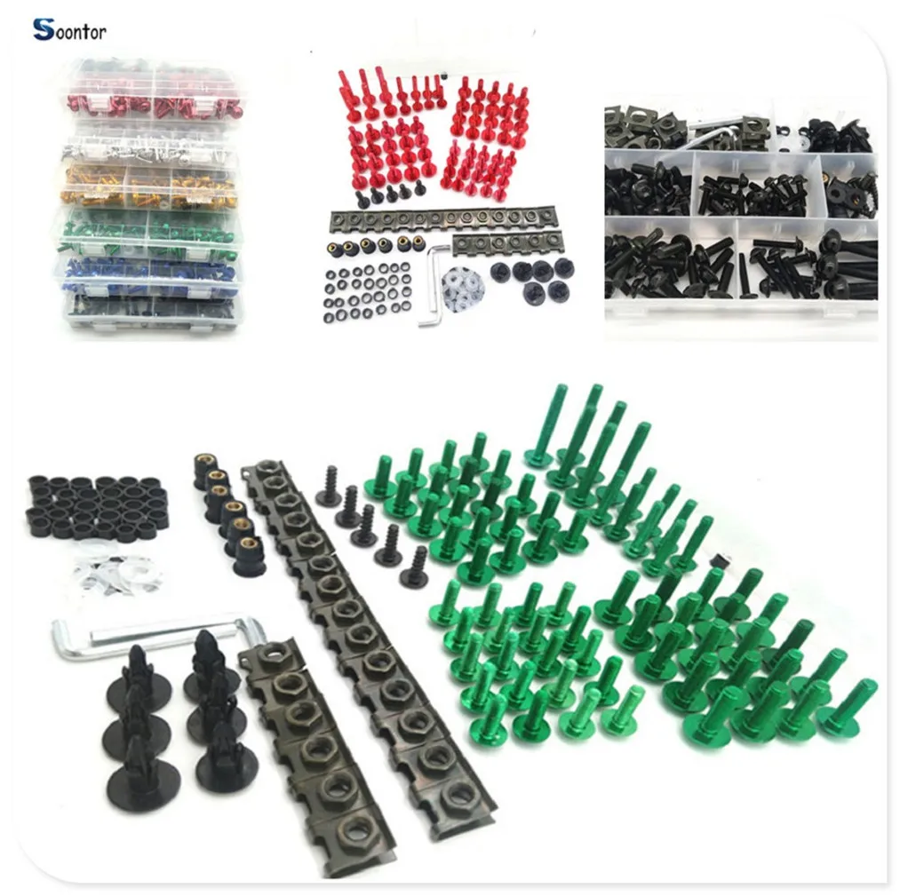 

Аксессуары для мотоциклов Комплект болтов обтекателя корпуса крепежные зажимы винтовые гайки для Ducati M1000 MS4 Ducati Monster M900 900