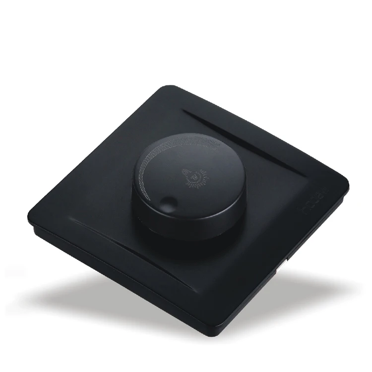 Домашняя настенная розетка 86 Тип скрытого черного панель диммера ПК 220 В/2000 Вт 10A |