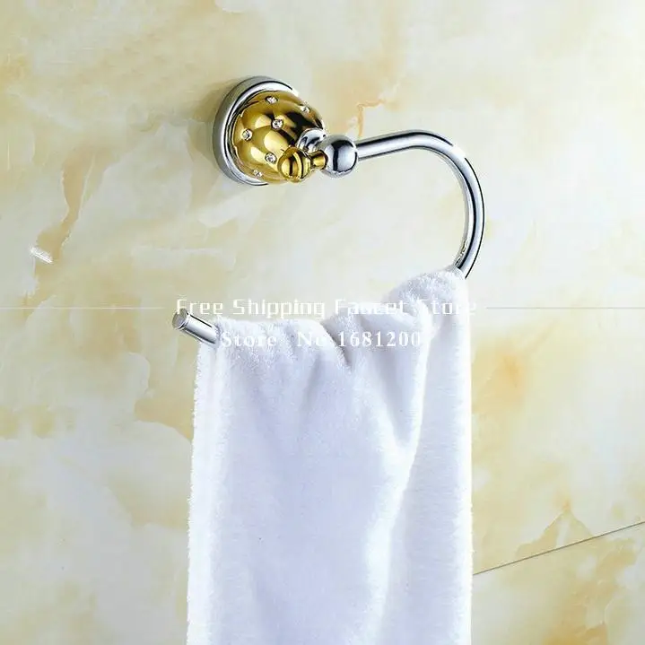 Кольцо для полотенца VB1277 латунь медь золото Готовые Аксессуары ванной комнаты