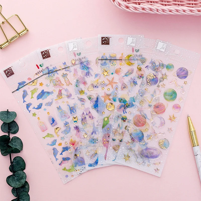 1 шт. кристальные наклейки в виде единорога для детей|Украшения своими руками