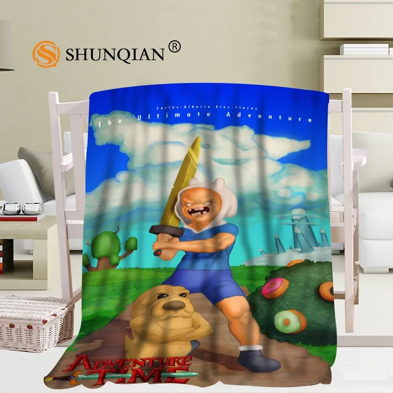 13 Adventure Time 02 одеяло мягкое DIY одеяло для дивана и кровати теплое одеяло для детей и взрослых на заказ 56x80Inch50X60Inch40X50Inch - Цвет: 13