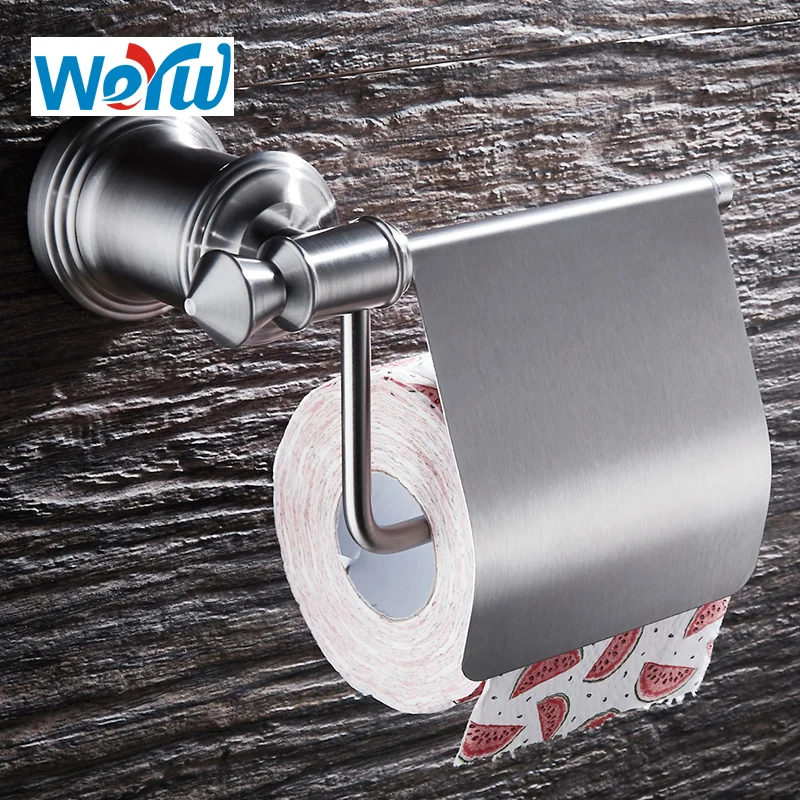 weyuu-free-shipping-bathroom-accessories-toilet-paper-holder-304stainless-steel-paper-rack-single-roll-brushed-nickel
