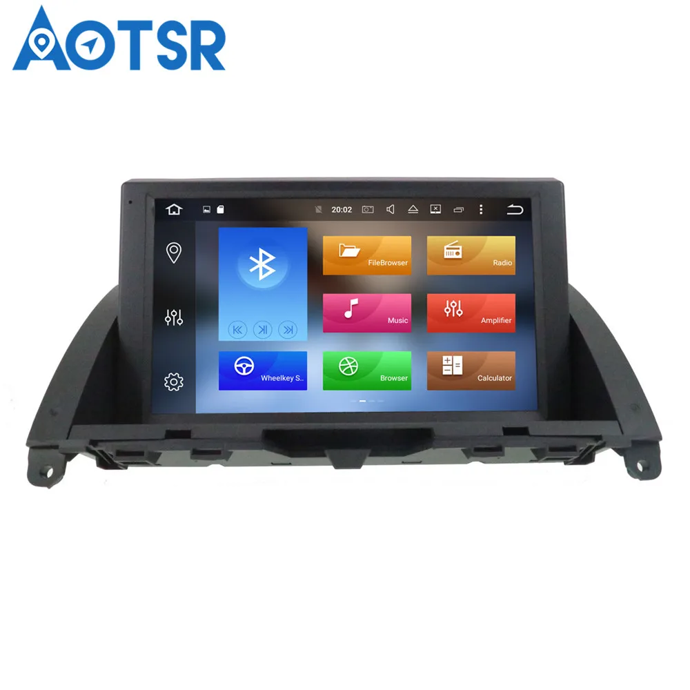 Восьмиядерный CD dvd-плеер 2 Din стерео Android 9,0 автомобильный Радио для mecherdes Benz C-W204 2007-2011 gps-навигация Авторадио головное устройство