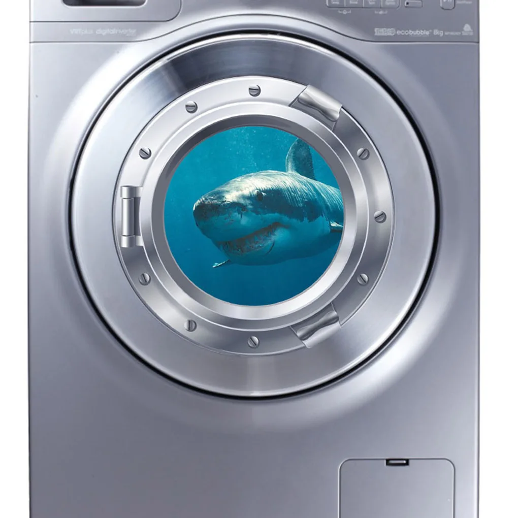 Съемные обои с 3D рисунком окна подводной лодки самоклеящаяся настенная наклейка