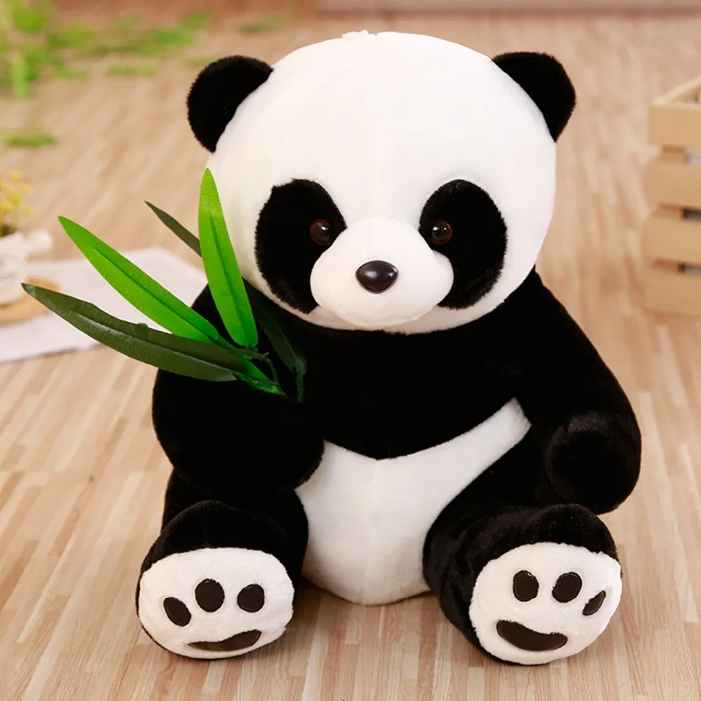 

50 Cm Big Size Soft Simulation Panda Plush Toy Stuffed Animal Toys Panda For Children Education Home Decoration Decent Bed Toy
