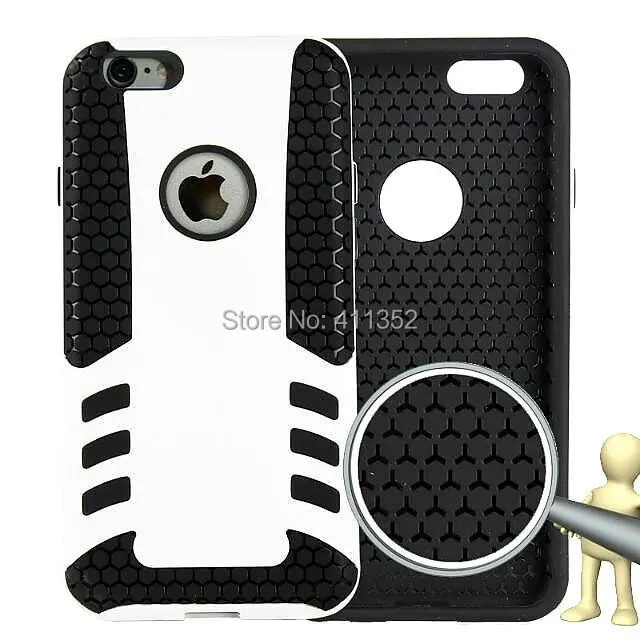Rubber Armor Hybrid Best Impact Hard Case Cover For Apple iPhone 6 4.7'' + screen protector |