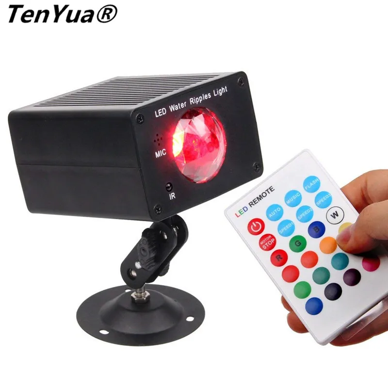 

Светодиодный RGB-проектор TenYua, 16 цветов, с эффектом волны воды