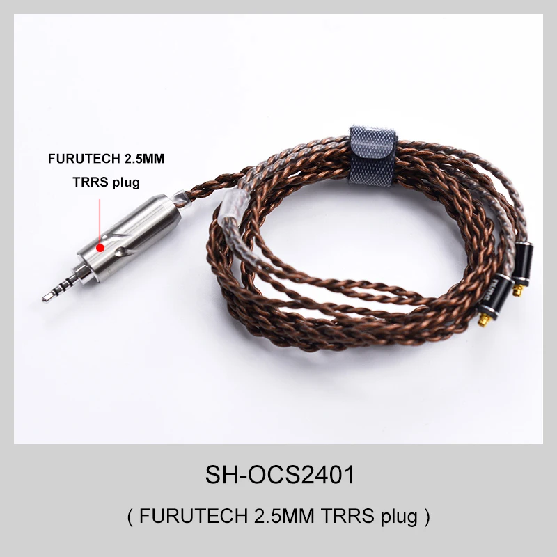 SH-OSC2401 2.5mm F DUNU SH-OCS2401 сбалансированный MMCX съемный кабель для наушников с Furutech OYAIDE TRRS разъем 2,5/3,5/4,4 мм для DK-3001/Shure/уп/SONY - Цвет: SH-OSC2401 2.5mm F