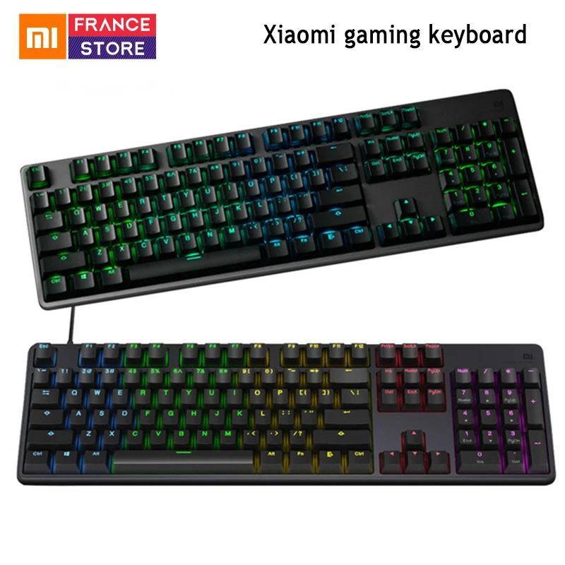 Новая Оригинальная игровая клавиатура Xiaomi Mi с 104 клавишами профессиональная RGB