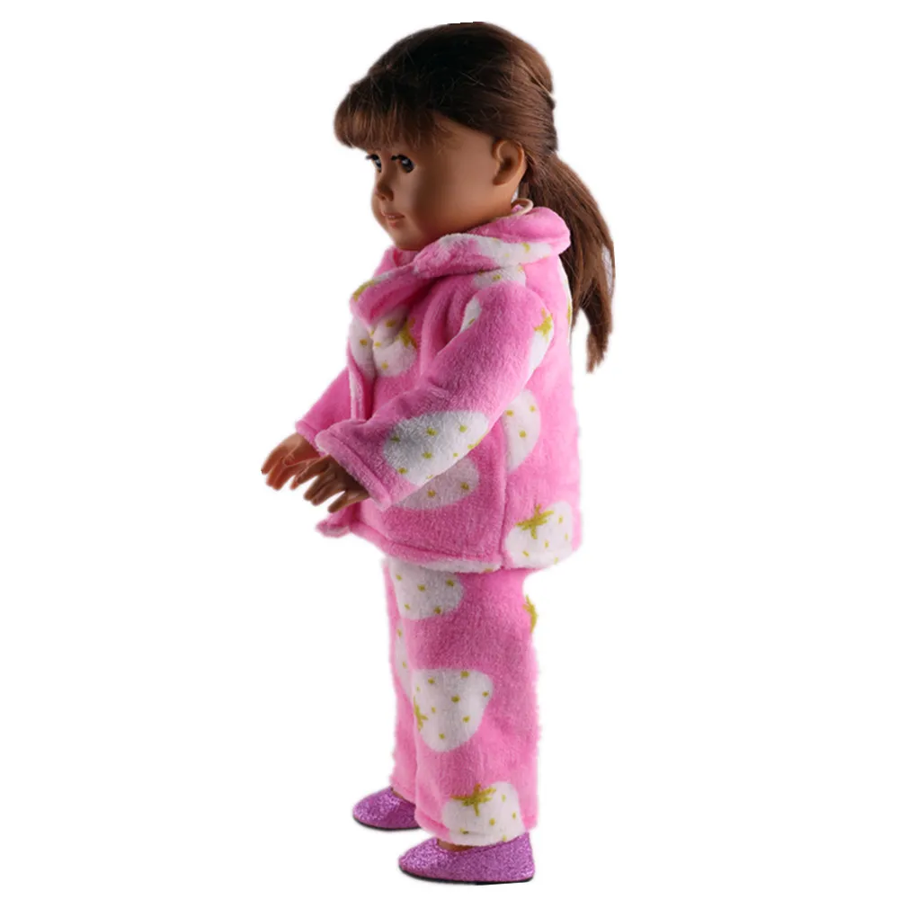 1 компл. = брюки + пальто пижамы модной одежды American girl куклы подходит для 18 &quotamerican