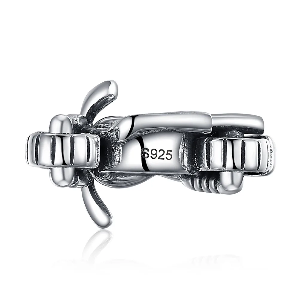 JewelryPalace Винтаж 925 пробы серебро подвеска &quotмотоцикл&quot Бусы Fit Браслеты для Для