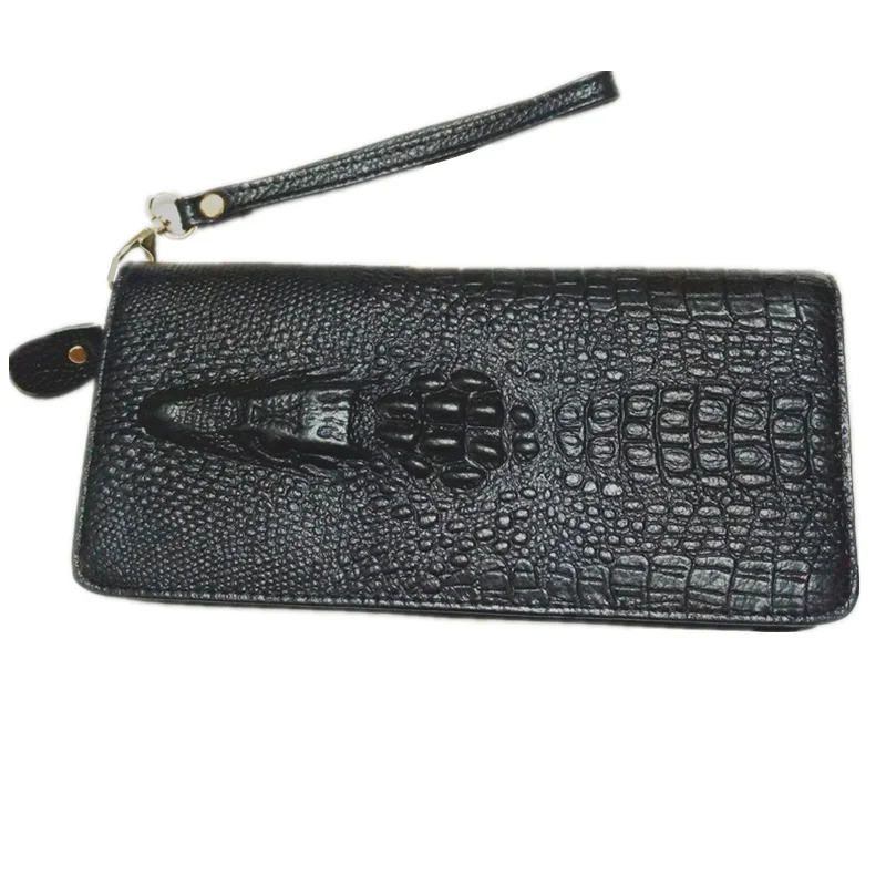 2017 Женский кошелек из натуральной кожи крокодиловой мужские кошельки для