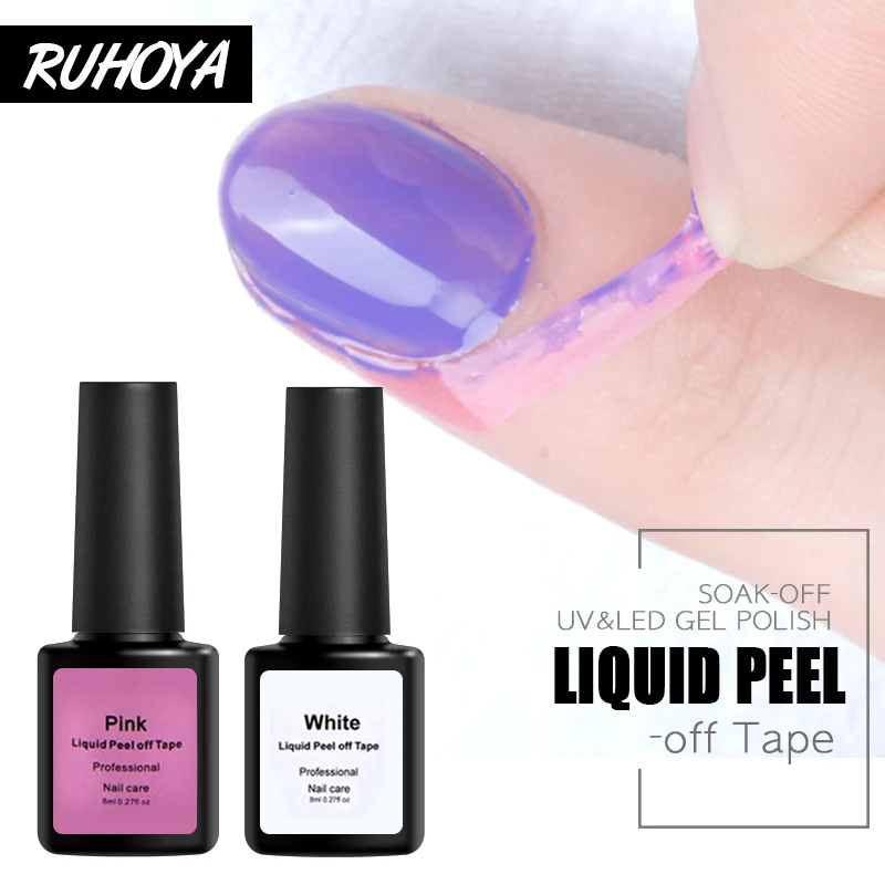 Инструмент для ухода за ногтями Ruhoya Peel Off Nails Tape Nail Art фруктовый латексный Маникюр