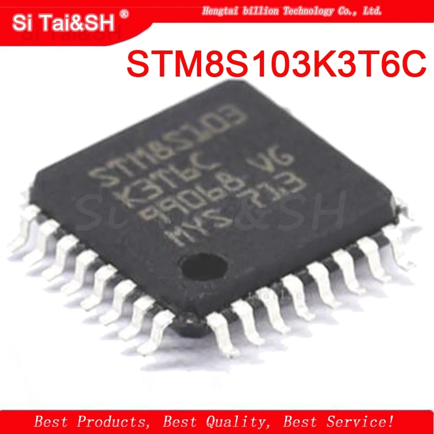 2 шт. STM8S103K3T6C STM8S103 LQFP 32 8 битный микроконтроллер чип 16 МГц| |