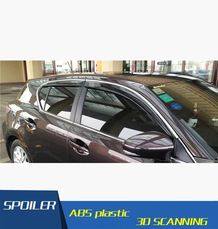 Пластиковый козырек для окна CT200H lexus вентиляционные оттенки защита от солнца и
