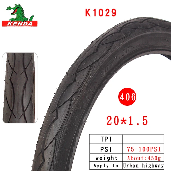 20X1.5 K1029 KENDA City велосипедные шины K1029 стальная проволока 14 20 26 дюймов 20*1,5 20*1-3/8 60TPI 1,25 1,75 полулысые велосипедные шины запчасти - Цвет: 20X1.5 K1029