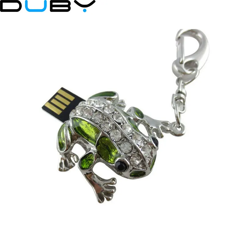 Ювелирный usb флеш-накопитель 4 ГБ 8 16 32 в виде лягушки металлическая Флешка
