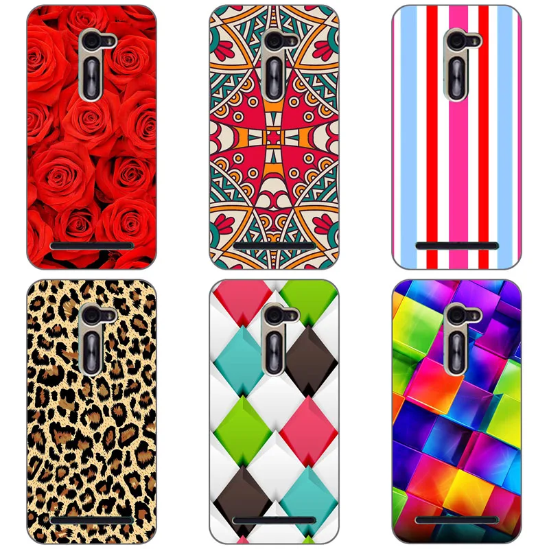 Soft Silicone Case For Asus Zenfone 2 ZE500CL Cases Butterfly flowers Cartoon Painted Patterned Cover Z00D Phone case | Мобильные