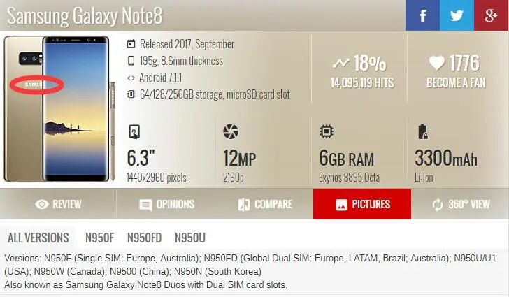 Для Samsung Galaxy Note 8 Задняя крышка батареи Стекло + пластиковый ПК для Note8 задняя