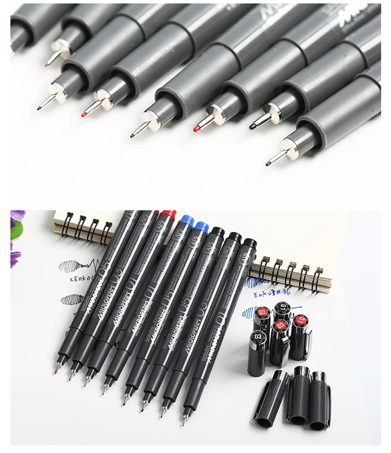 1PCS Sakura Pigma Micron Needle Drawing Pen 01 03 05 Liner Waterproof Sketch Drawing Pen For Graphics Design Manga Art Supplie