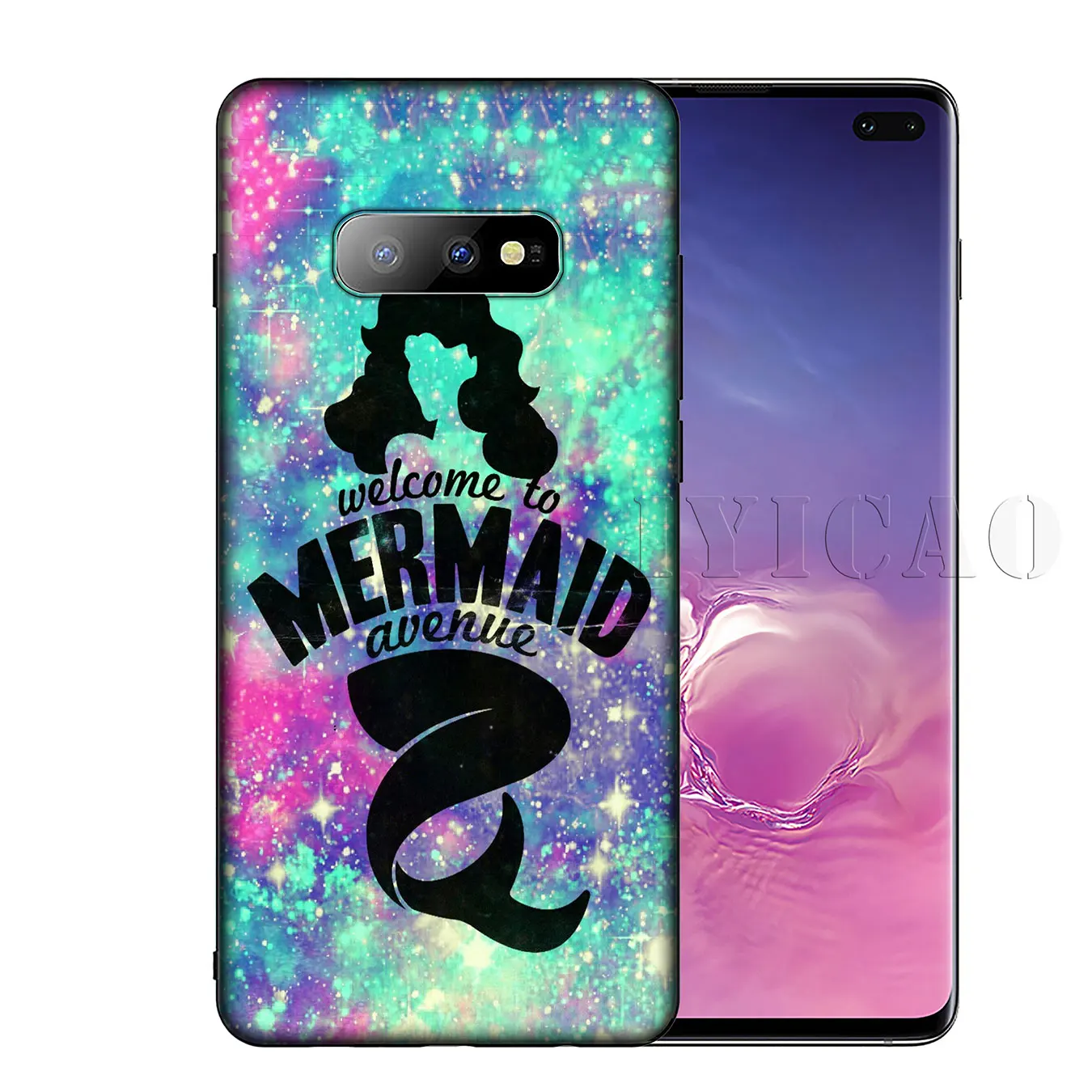 IYICAO Mermaid Tail Scale Soft Silicone Phone Case for Samsung Galaxy S20 Ultra S10 Lite S9 S8 Plus S6 S7 Edge S10e Cover |