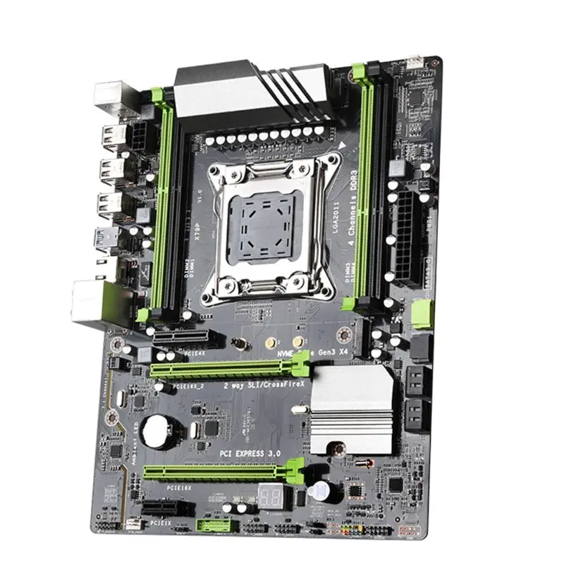 

X79T DDR3 PC Desktops Motherboard LGA 2011 CPU Computer 4 Channel Gaming Support M.2 E5-2680V2 i7 SATA 3.0 USB 3.0 for Intel B75